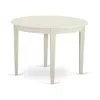 East West Furniture 5 Piece Dining Room Furniture Set Contains A Round Dining Table In White