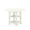 East West Furniture 5 Piece Dining Table Set In White