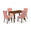East West Furniture 5 Piece Dining Table Set Consists Of A Rectangle Kitchen Room Table