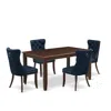 East West Furniture 5 Piece Dining Table Set Consists Of A Rectangle Kitchen Table