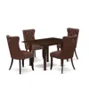 East West Furniture 5 Piece Dining Table Set Consists Of A Rectangle Kitchen Table With Dropleaf