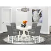 East West Furniture 5 Piece Dining Table Set Contain A Dinner Table
