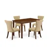 East West Furniture 5 Piece Dining Table Set Contains A Rectangle Dining Room Table