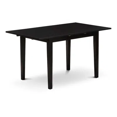 East West Furniture 5 Piece Dining Table Set Contains A Rectangle Wooden Table With Butterfly Leaf