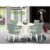 East West Furniture 5 Piece Dinner Table Set Contain A Modern Dining Table