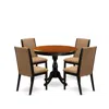 East West Furniture 5-piece Dinning Room Set In Multi