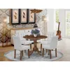 East West Furniture 5 Piece Kitchen Dining Table Set Consists A Modern Dining Table