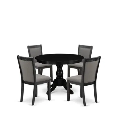 East West Furniture 5-piece Kitchen Room Table Set In Multi