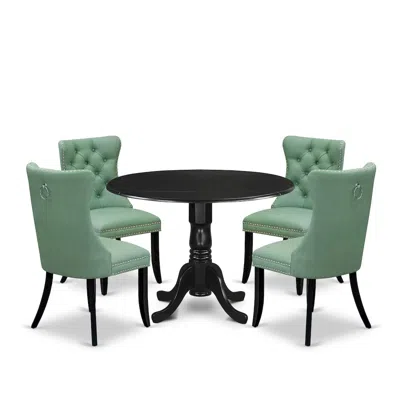 East West Furniture 5 Piece Kitchen Table & Chairs Set