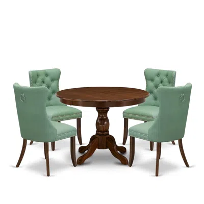 East West Furniture 5 Piece Kitchen Table & Chairs Set