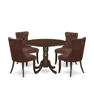 East West Furniture 5 Piece Kitchen Table & Chairs Set