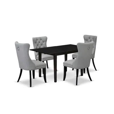 East West Furniture 5 Piece Kitchen Table Set