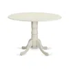 East West Furniture 5 Piece Kitchen Table Set In White