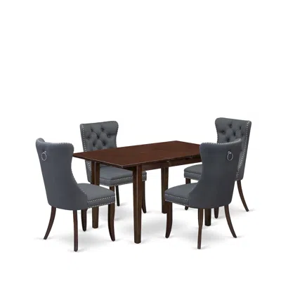 East West Furniture 5 Piece Kitchen Table Set
