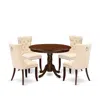 East West Furniture 5 Piece Kitchen Table Set In Multi