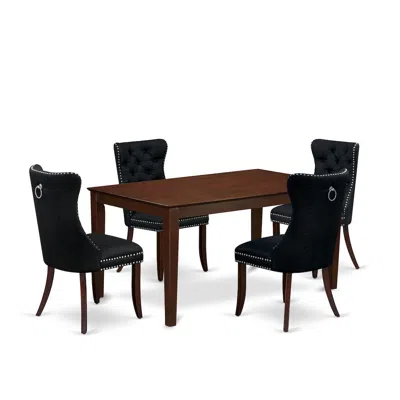 East West Furniture 5 Piece Kitchen Table Set