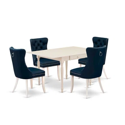 East West Furniture 5 Piece Kitchen Table Set