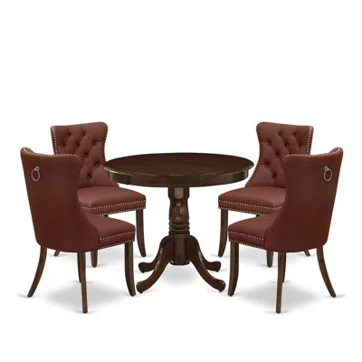 East West Furniture 5 Piece Kitchen Table Set