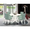 East West Furniture 5 Piece Mid Century Dining Set Consists A Mid Century Modern Dining Table