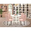 East West Furniture 5 Piece Mid-century Dining Table Set Contain A Dinner Table