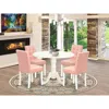 East West Furniture 5 Piece Mid Century Dining Table Set Contain A Kitchen Table