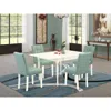 East West Furniture 5 Piece Modern Dining Table Set Contain A Dining Table