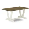 East West Furniture 5-piece Stylish Dinette Set An Excellent Distressed Jacobean Kitchen Table Top And 4 Lovely Linen Fa In Brown