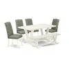 East West Furniture 6-pc Dinette Table Set In Multi