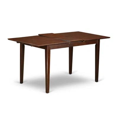 East West Furniture 6-pc Dining Room Set With Bench -tables With 4 Dining Chairs And Bench