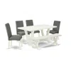 East West Furniture 6-pc Kitchen Dinette Set In Multi