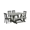 East West Furniture 6 Pc Kitchen Table Set In Multi