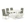 East West Furniture 6-piece Table Dining Set In Multi