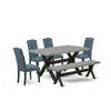 East West Furniture 6 Piece Table Set Includes In Multi