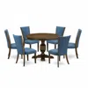 East West Furniture 7-pc Dinette Set In Multi