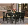 East West Furniture 7 Pc Dining Room Set -dinette Table And 6 Dining Chairs In Brown