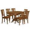 East West Furniture 7 Pc Dining Room Set For 6- Kitchen Dinette Table And 6 Kitchen Chairs
