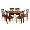 East West Furniture 7 Pc Small Dinette Set For Small Spaces -table And 6 Dining Table Chairs