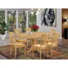 East West Furniture 7 Pckitchen Table Set - Dinette Table And 6 Dining Chairs In Brown