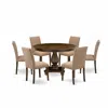 East West Furniture 7 Piece Dining Room Set In Multi