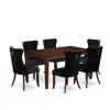 East West Furniture 7 Piece Dining Table Set Consists Of A Rectangle Kitchen Table