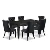 East West Furniture 7 Piece Dining Table Set Contains A Rectangle Kitchen Table With Butterfly Leaf