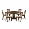 East West Furniture 7 Piece Dinner Table Set In Pink