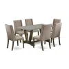 East West Furniture 7-piece Kitchen Table Set - 6 Parson Chairs And A Rectangular Kitchen Table Hardwood Structure In Brown