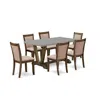 East West Furniture 7 Piece Modern Dinette Set In Pink