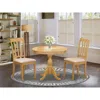 East West Furniture Aman3-oak-c 3 Piece Dining Table Set - 1 Wooden Dining Table And 2 Oak Dining Chairs - Oak Finish
