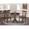 East West Furniture Amcl3-mah-w 3 Piece Dining Table Set - 1 Dining Room Table And 2 Mahogany Wooden Chairs - Mahogany F