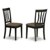 East West Furniture Anc-blk-c Antique Kitchen Chair Cushion Seat With Black And Cherry Finish