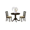 East West Furniture Anca3-cap-c 3 Pc Small Kitchen Table Set-breakfast Nook Plus 2 Dinette Chairs