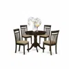 East West Furniture Anca5-cap-c 5 Pc Kitchen Table-kitchen Dining Nook Plus 4 Dining Chairs