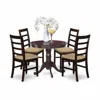 East West Furniture Anpf5-cap-c 5 Pc Kitchen Table Set-small Table Plus 4 Kitchen Chairs